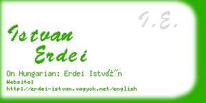 istvan erdei business card
